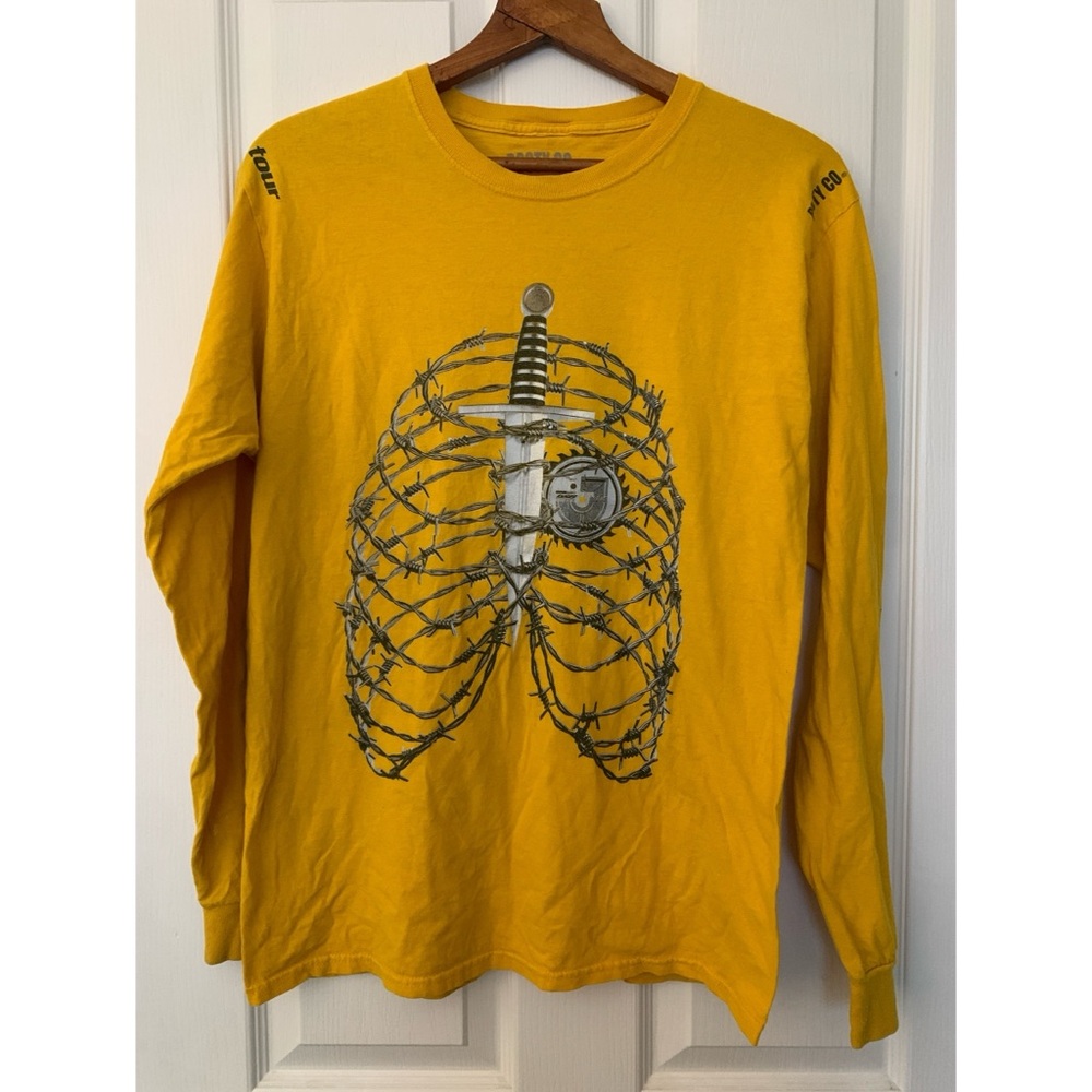 Post Malone Tour Barbed Wire Long Sleeve Size Medium
